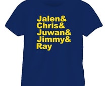 fab five michigan t shirt