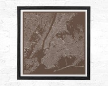 Unique new york city map related items | Etsy