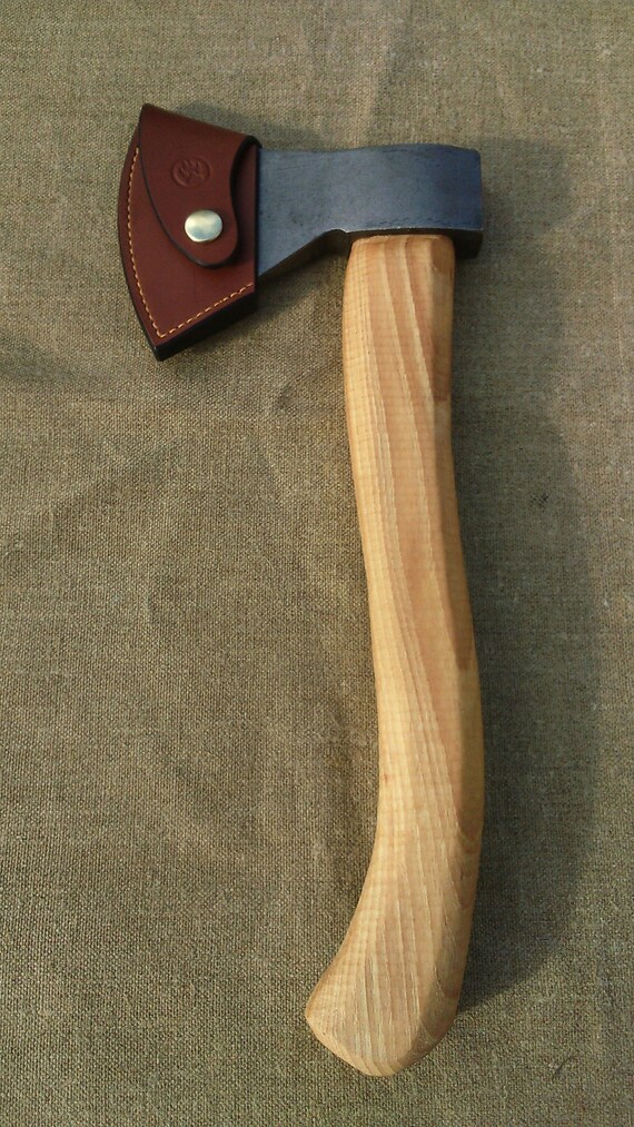 Robin Wood Carving axe blade cover. Handmade by PaulDoreBushcraft