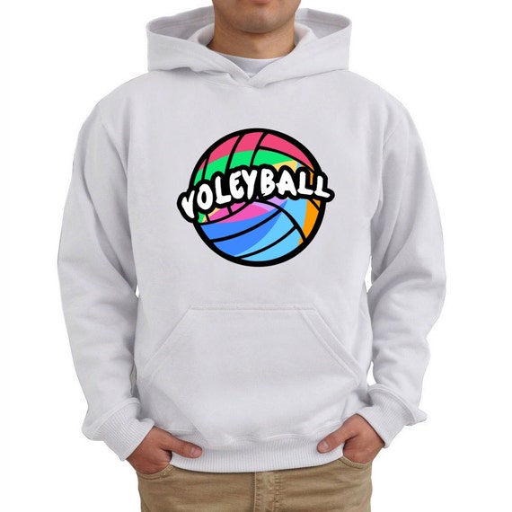 Volleyball rainbow Hoodie by Eddany on Etsy