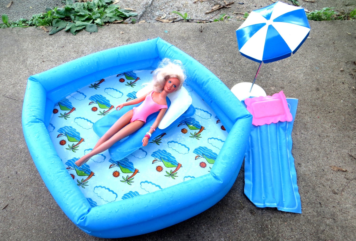 barbie blow up pool