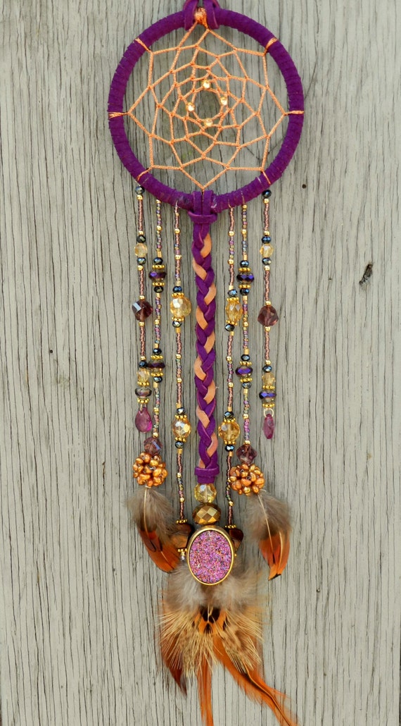 Unique Elegant Purple Dream Catcher made by AnEnchantingDaydream