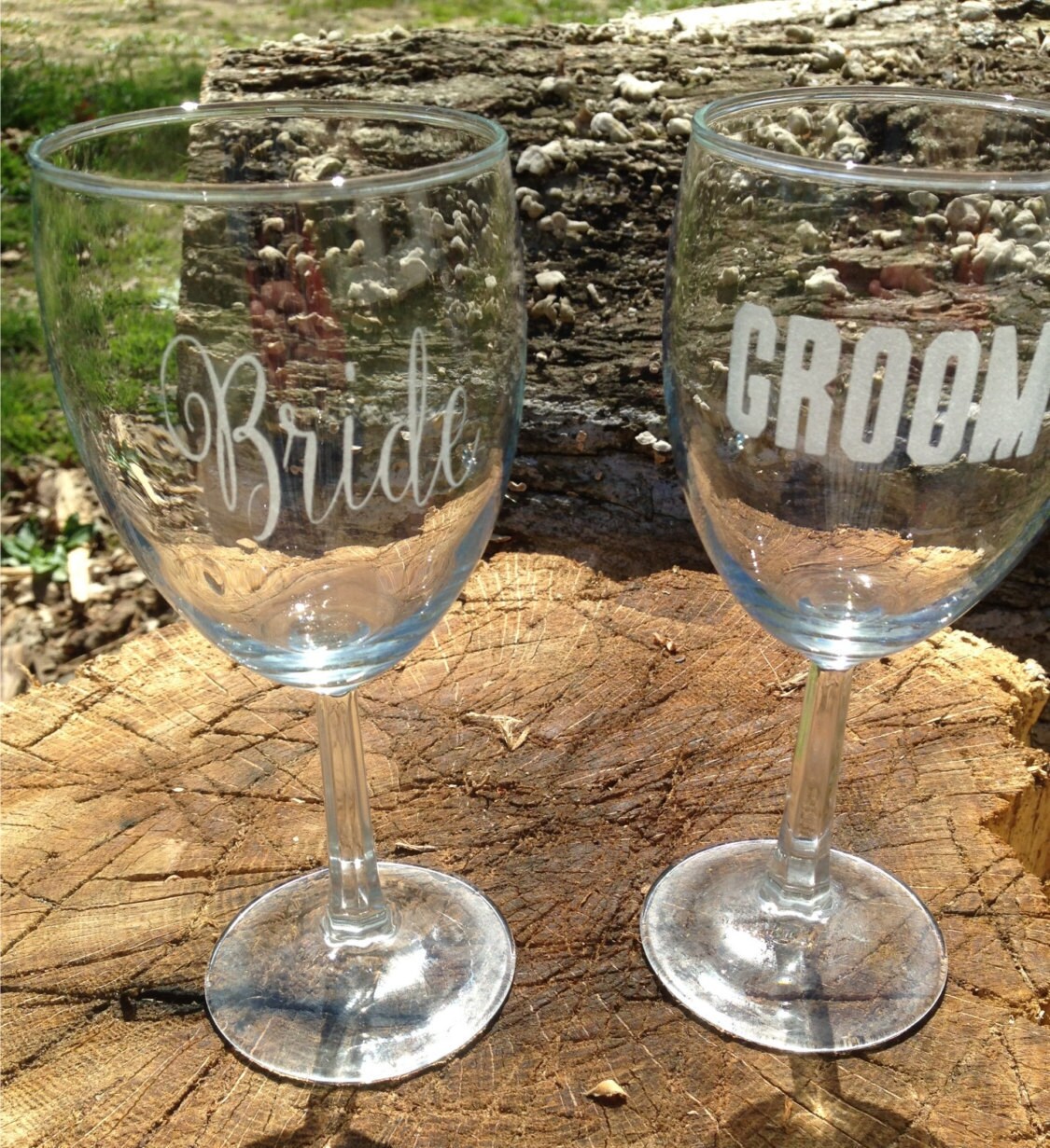 Bride Groom Wine Glasses Wedding T By Crijimadedesigns On Etsy 5594