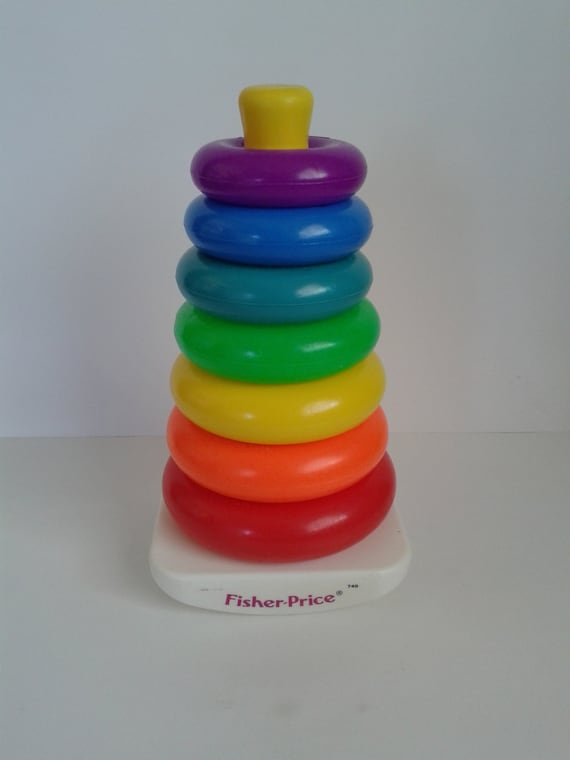 fisher price light up stacking rings