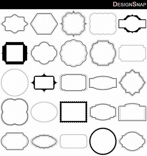 25 Digital Frames Clip Art Frames Clipart Classic frames