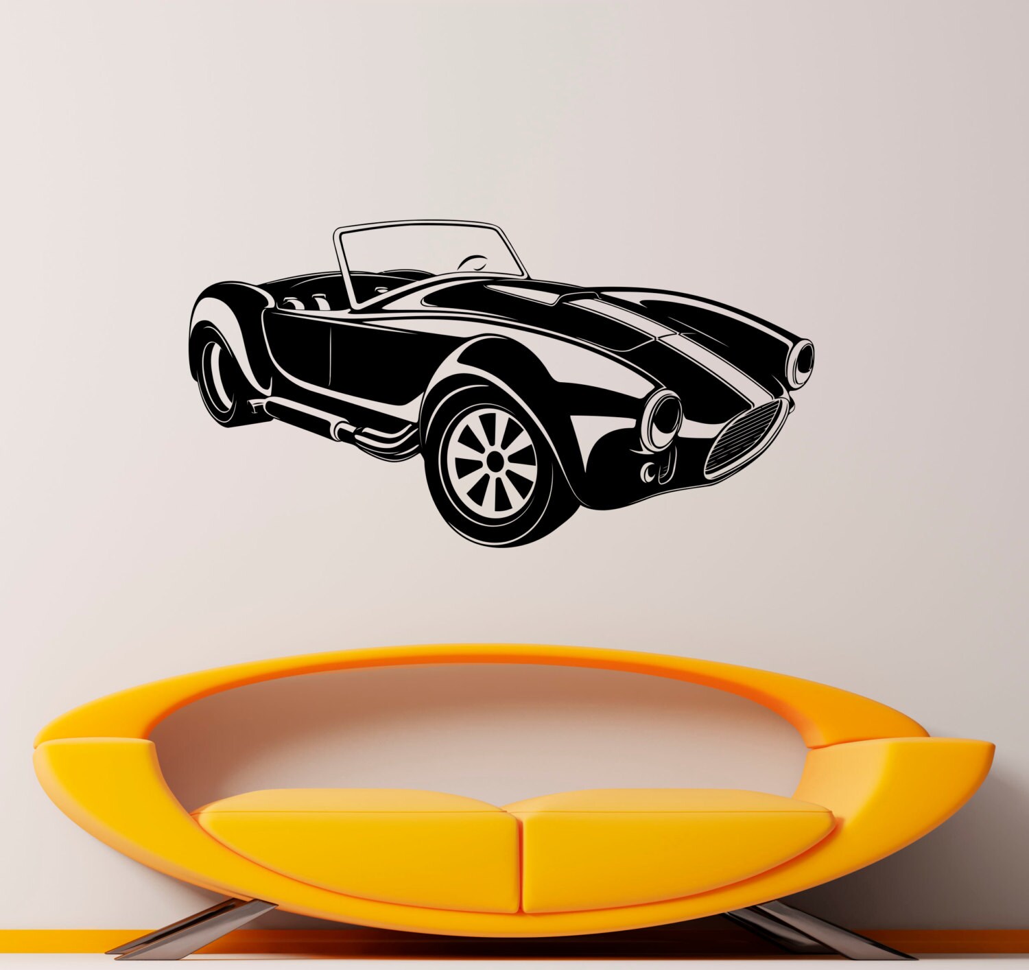 Retro Car Wall Decal Wall Vinyl Sticker Classic Vintage Car