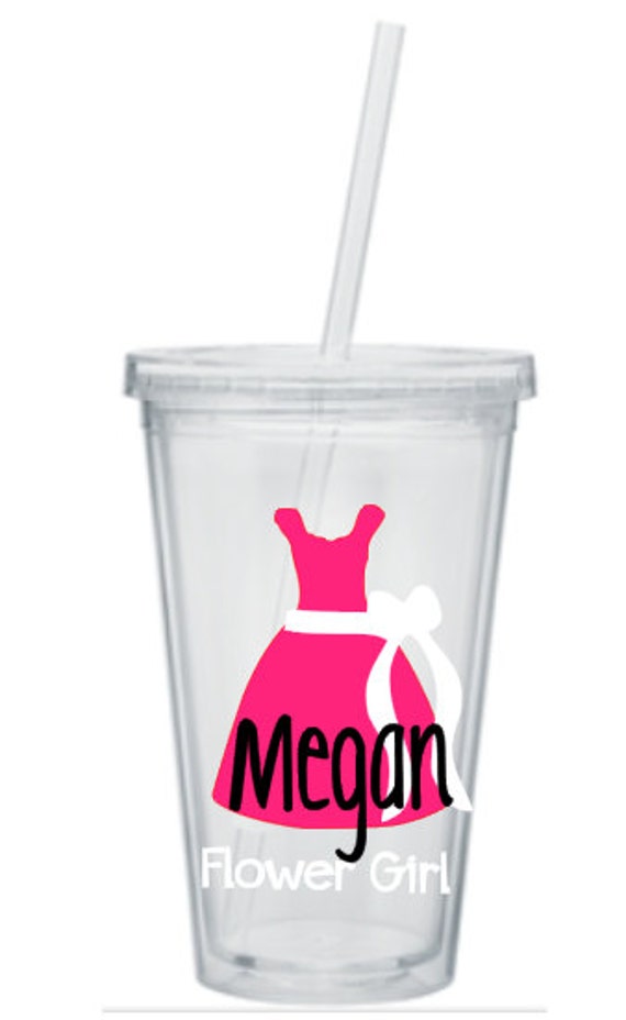 Flower Girl Tumbler Flower Girl Cup Flower by SiplySophisticated