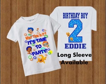 Bubble Guppies Birthday Shirt - Bubble Guppies Boys Birthday Shirt