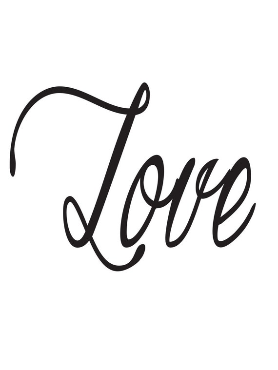 calligraphy graphic love by typography poster Love love Love graphic design Love