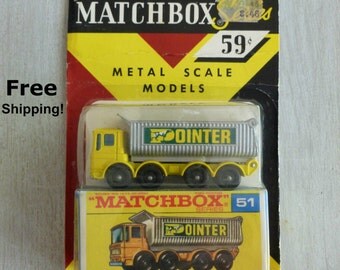 Matchbox, Matchbox Cars, Toy Truck, Diecast, Diecast Cars, Toy Car, Matchbox Series 51, Pointer Truck, 1960s Toys, Metal Truck,