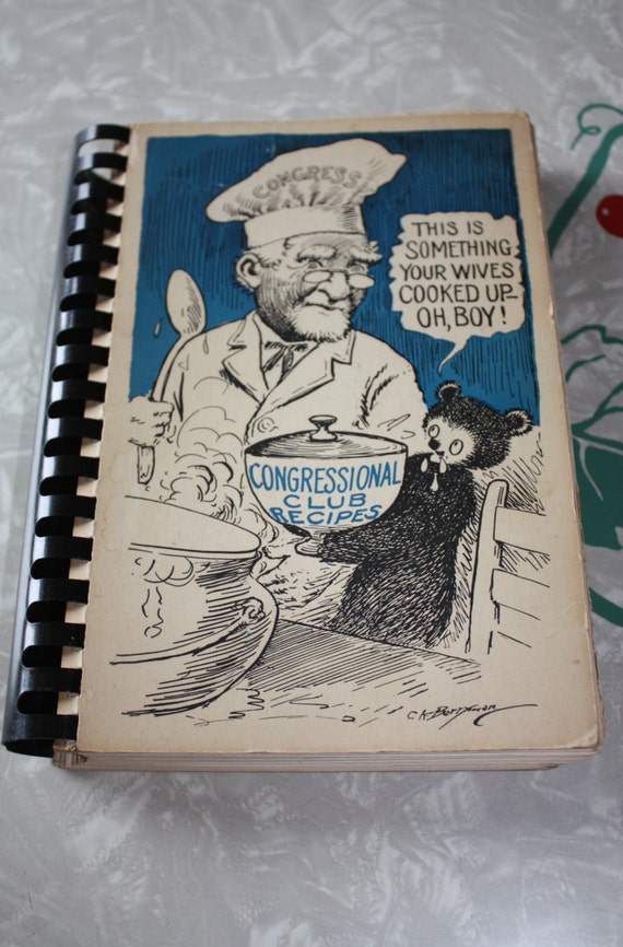 Vintage Congressional Club Recipes Cookbook