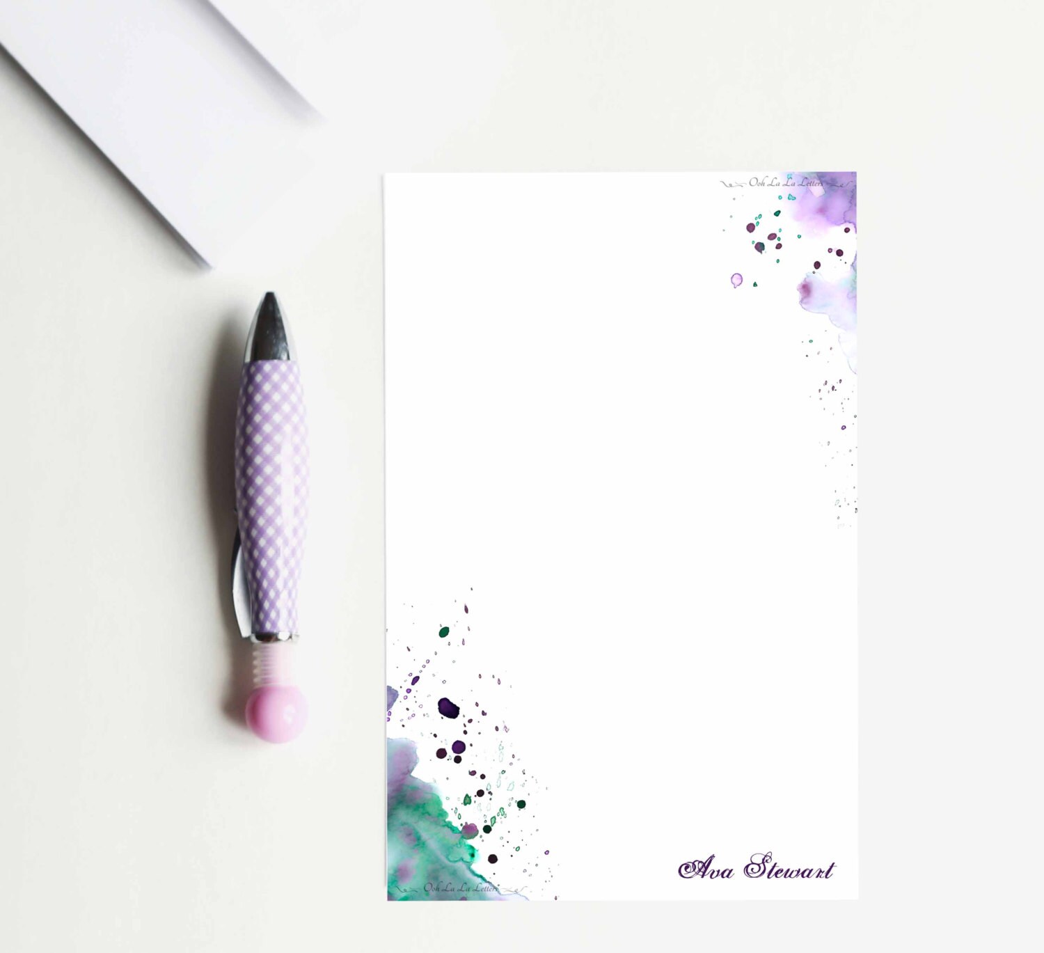 Personalized Stationery Set Personalized Stationary Set Custom