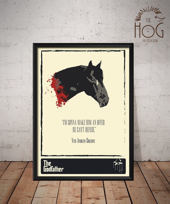 The Godfather Epic Horse Head Unique Poster by HogArtDesign