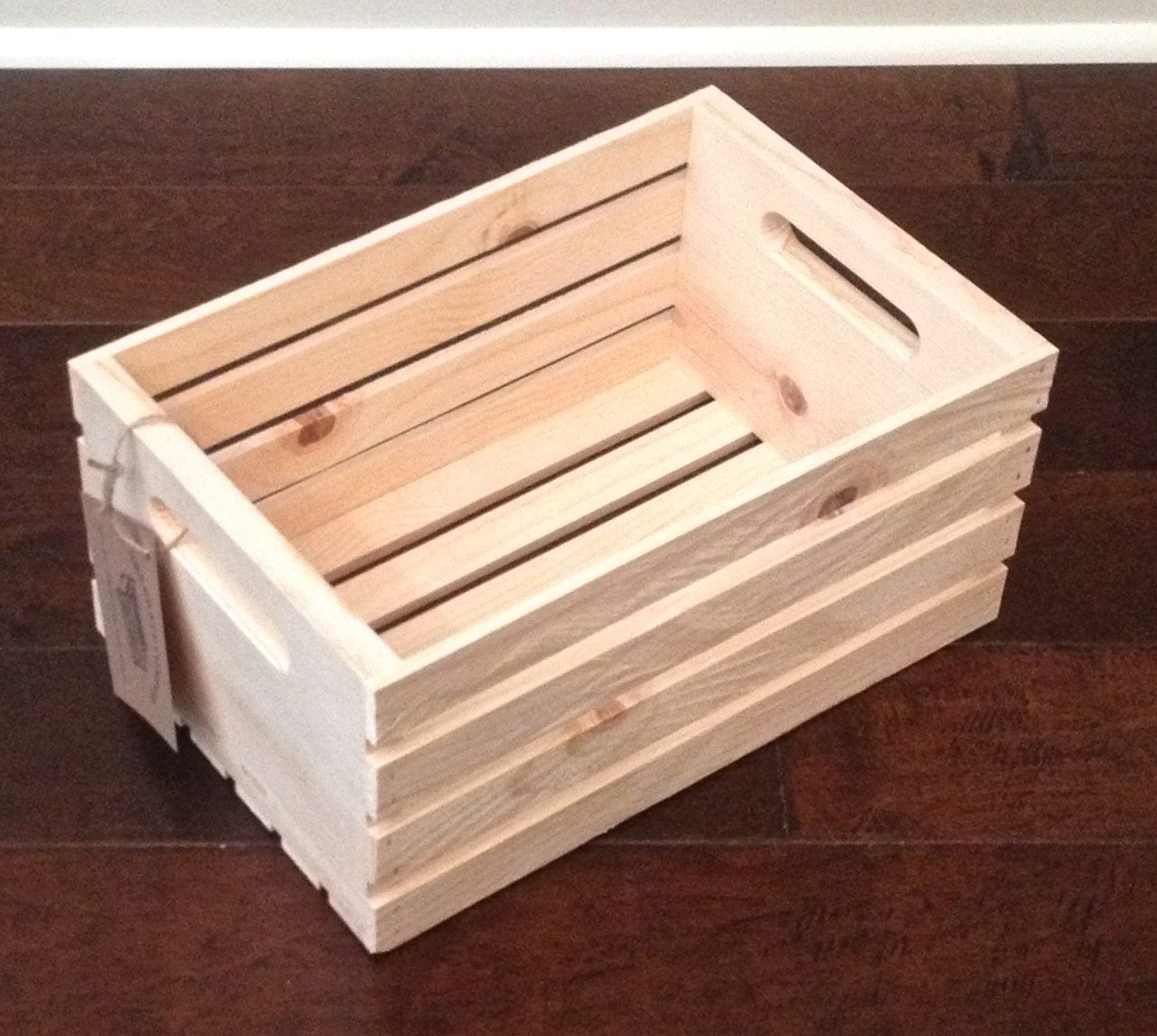 Custom Order Two Small Unfinished Wood Crates With Cutout