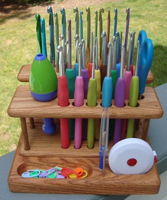 The ErgoElite Crochet Hook Organizer Workstation