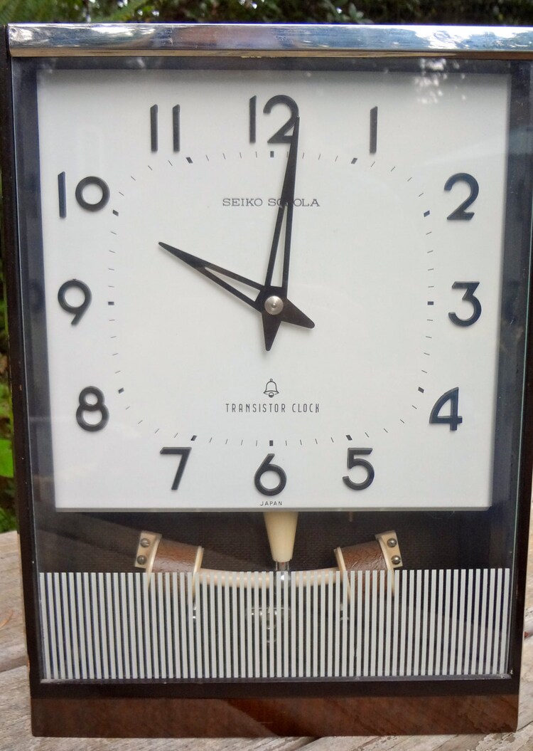 60's Seiko Sonola Transistor Clock with Chime by MamasGirlVintage