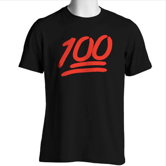 100 Emoji T-shirt S-4XL Adult Unisex Tee Available by CustomHanger