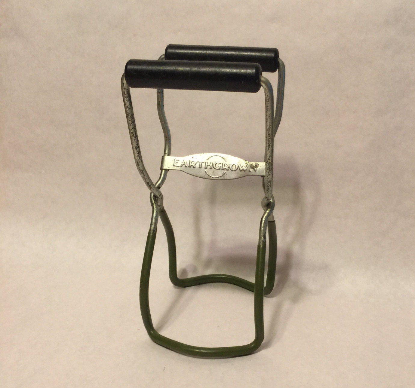 Vintage EarthGrown Canning Tongs Jar Lifter With Olive