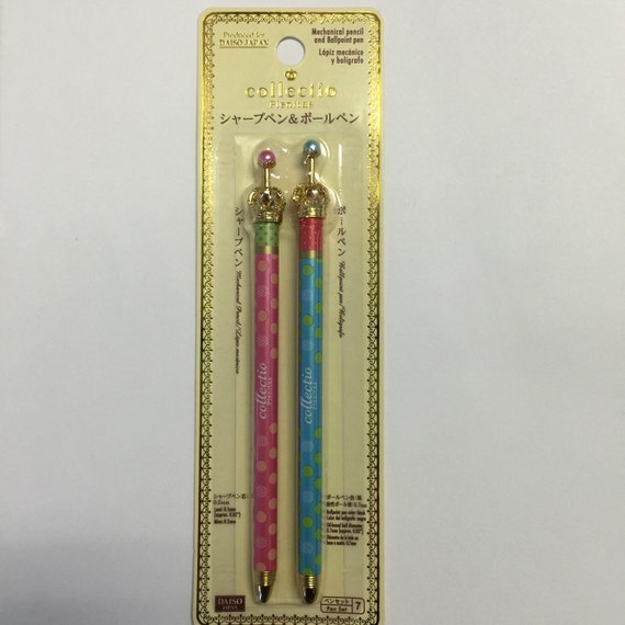 Daiso Japan Crown Pen and Mechanical by nerdyGIRLnerdySTUFF