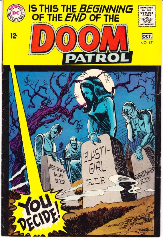 Doom Patrol 121 comic book. Beast Boy robots KEY by ...