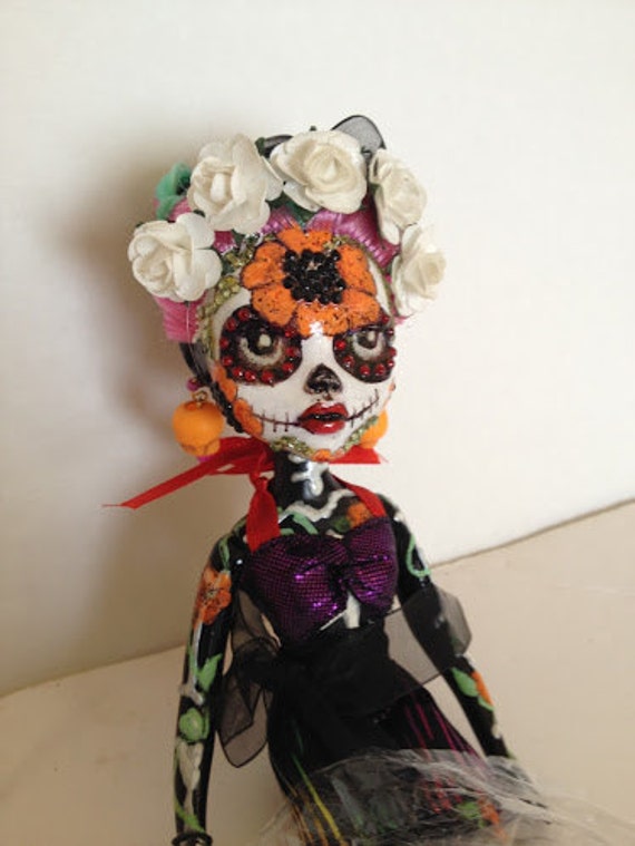 Poppy OOAK Day of the Dead Catrina Doll