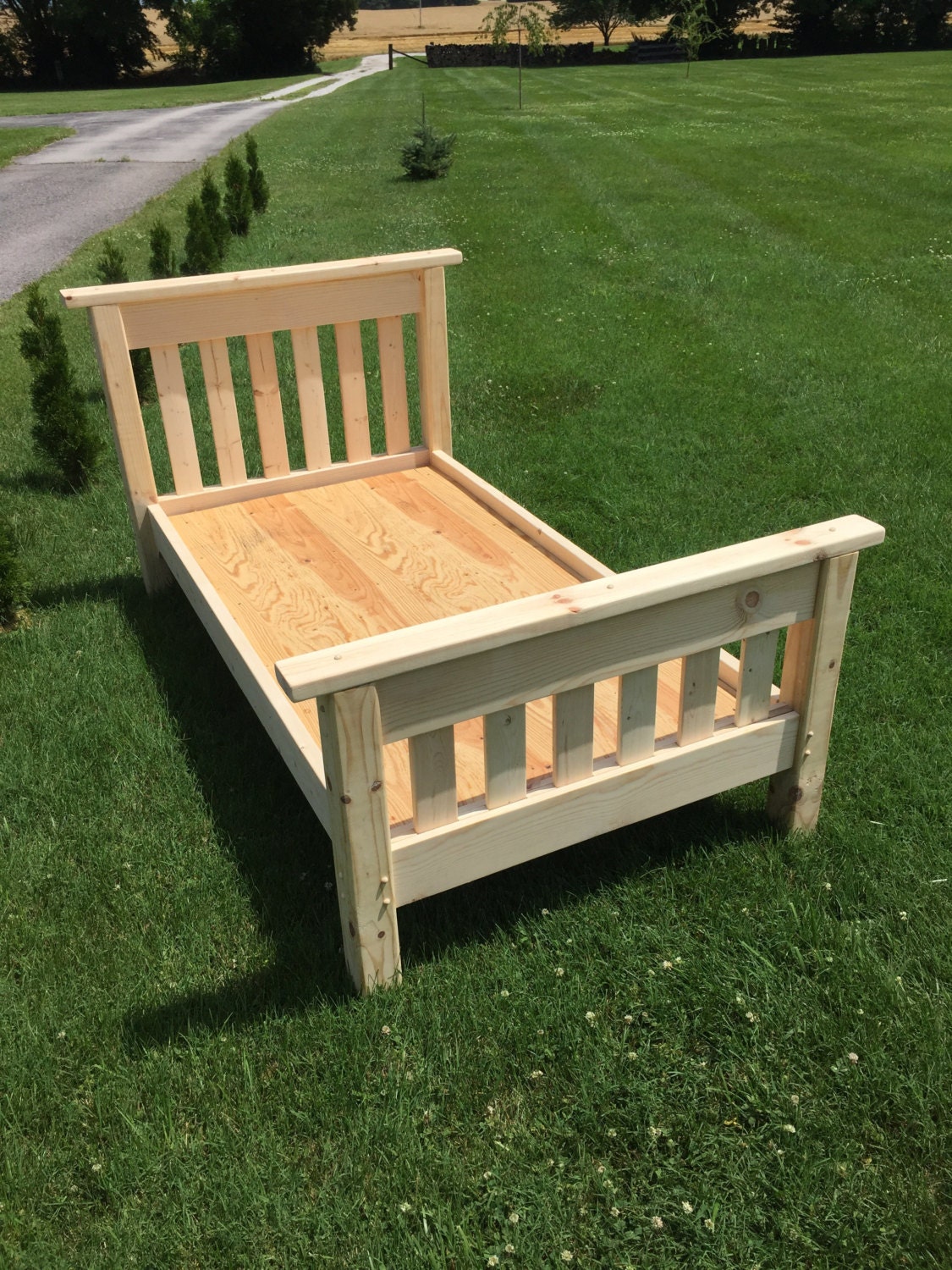 Twin bed full size bed Solid Pine