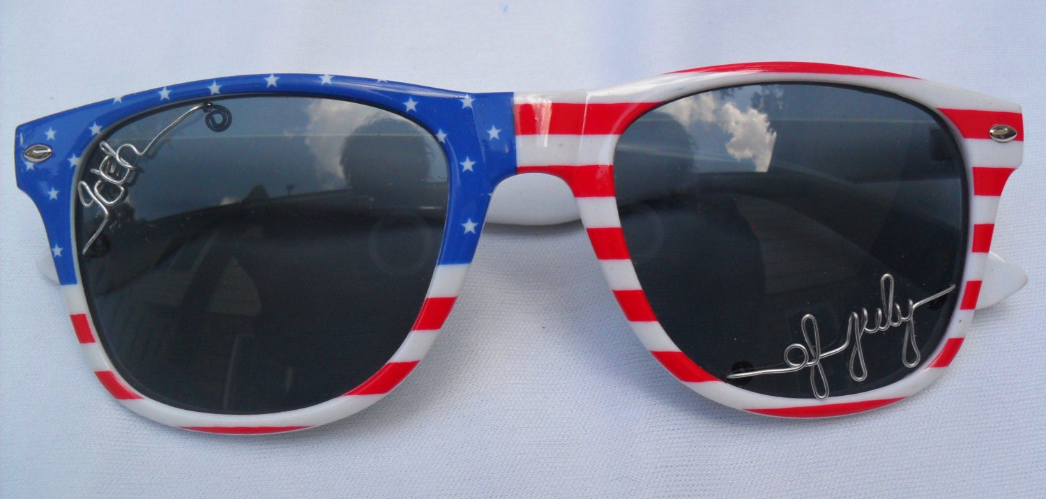 4th of July Personalized Sunglasses by CostumizedSpectacles
