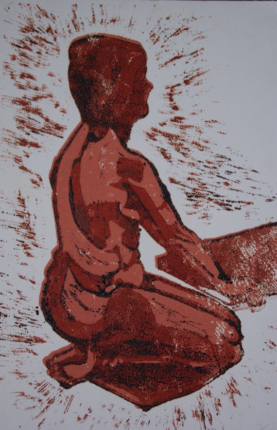 Life Drawing Woman Kneeling