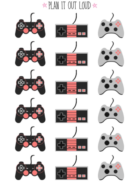 Items similar to Video Game Stickers (planner stickers) on Etsy