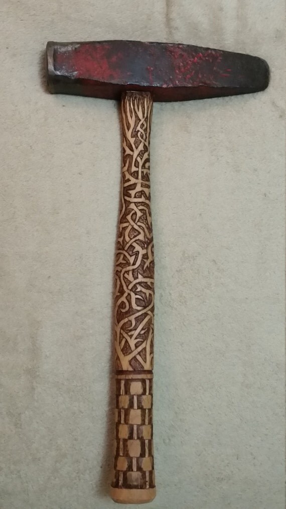 Items similar to custom carved hammer on Etsy