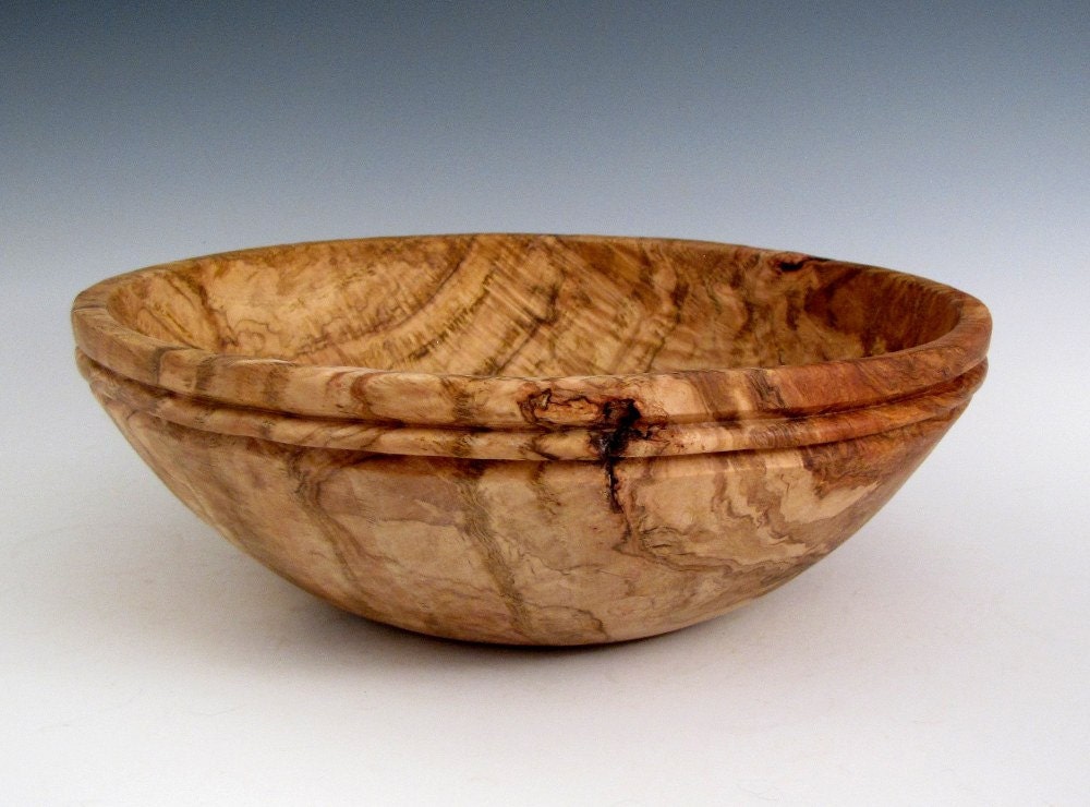 Wood Bowl Wooden Bowl Rustic Round Oak Burl by JLWoodTurning