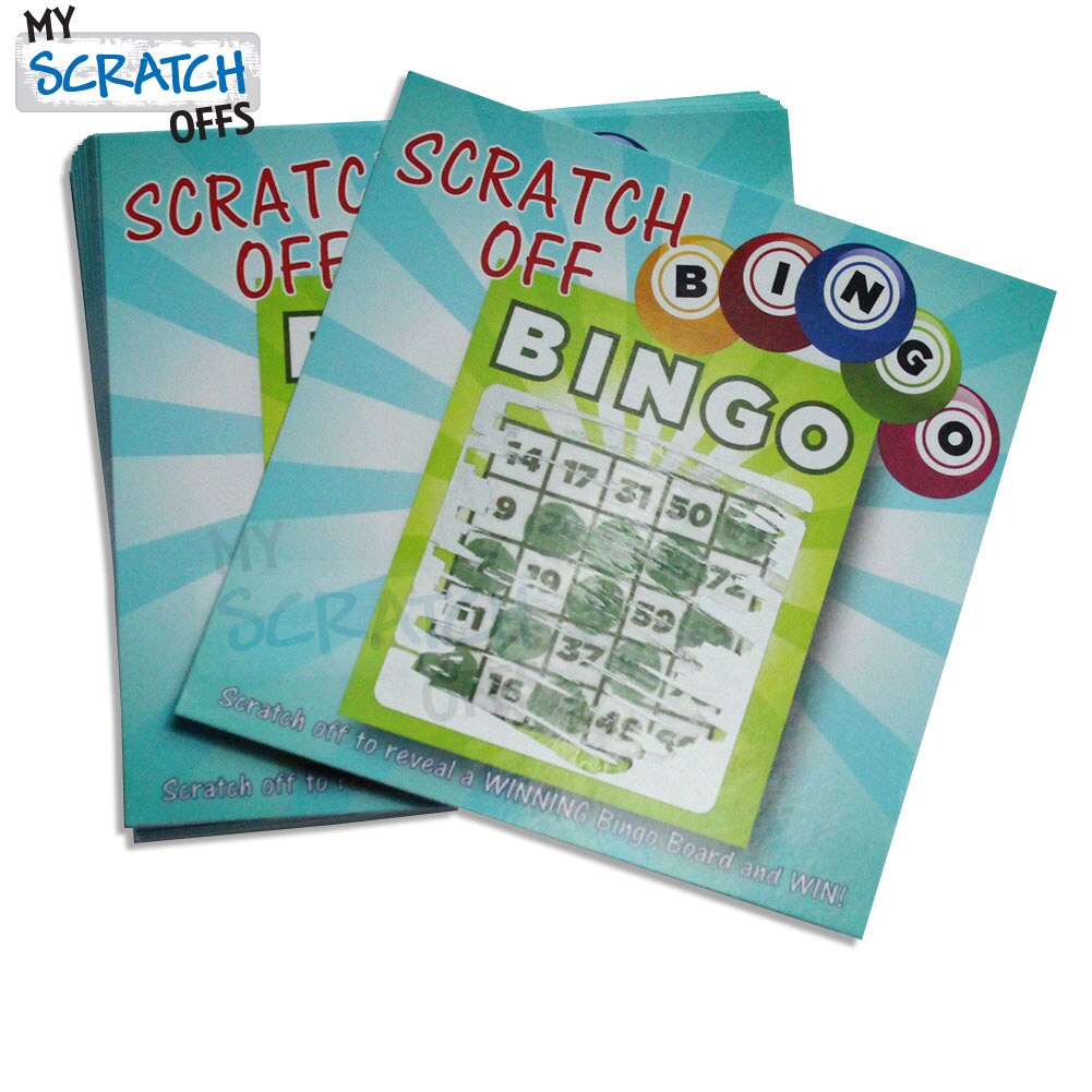 Scratch Off Bingo Game Cards for Party Favors Promotional