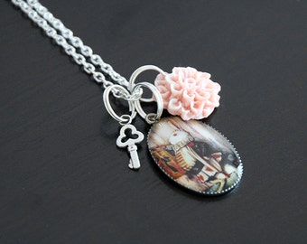 Collier Alice # 125 : Alice au pays des merveille, in wonderland, lewis carroll