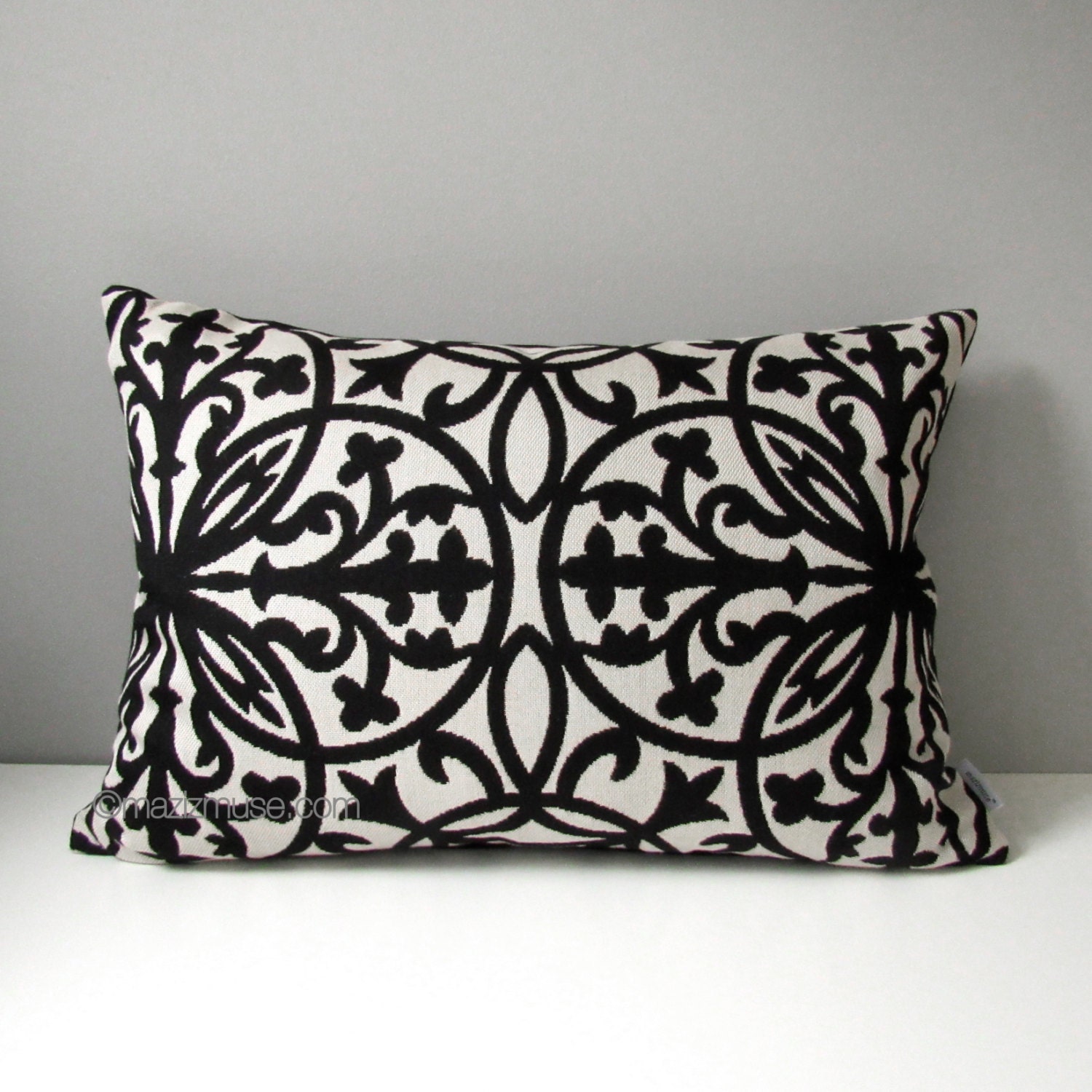 black and white outdoor pillows