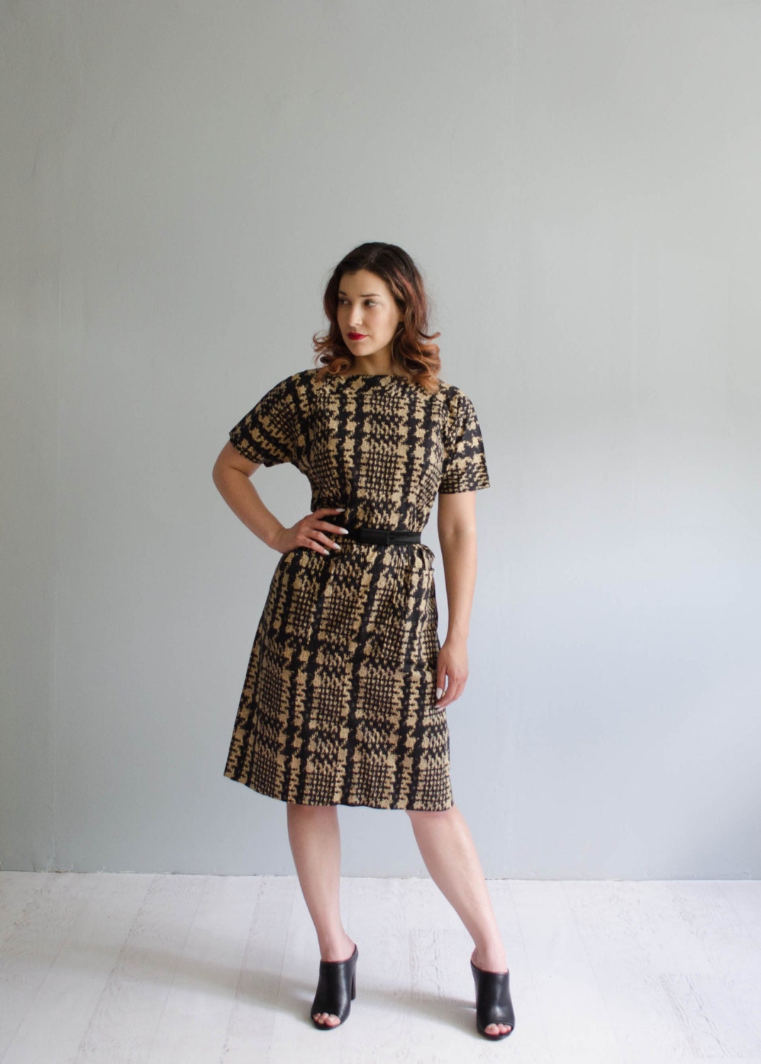 1960s plaid dress