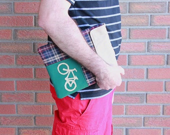 Ipad case, Ipad cover, Ipad sleeve, Padded case with pocket,Ipad 1, Ipad 2, Ipad 3, Bicycle