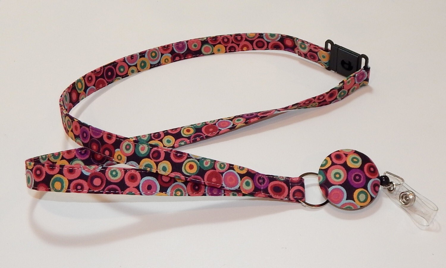 Retractable Badge Reel Breakaway Lanyard Fabric Retractable