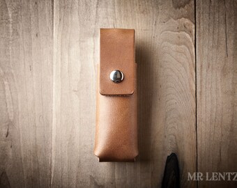 Leather Pocket Knife Sheath, Pocket Knife Case, Knife Case, Pocket Knife Belt Case 057