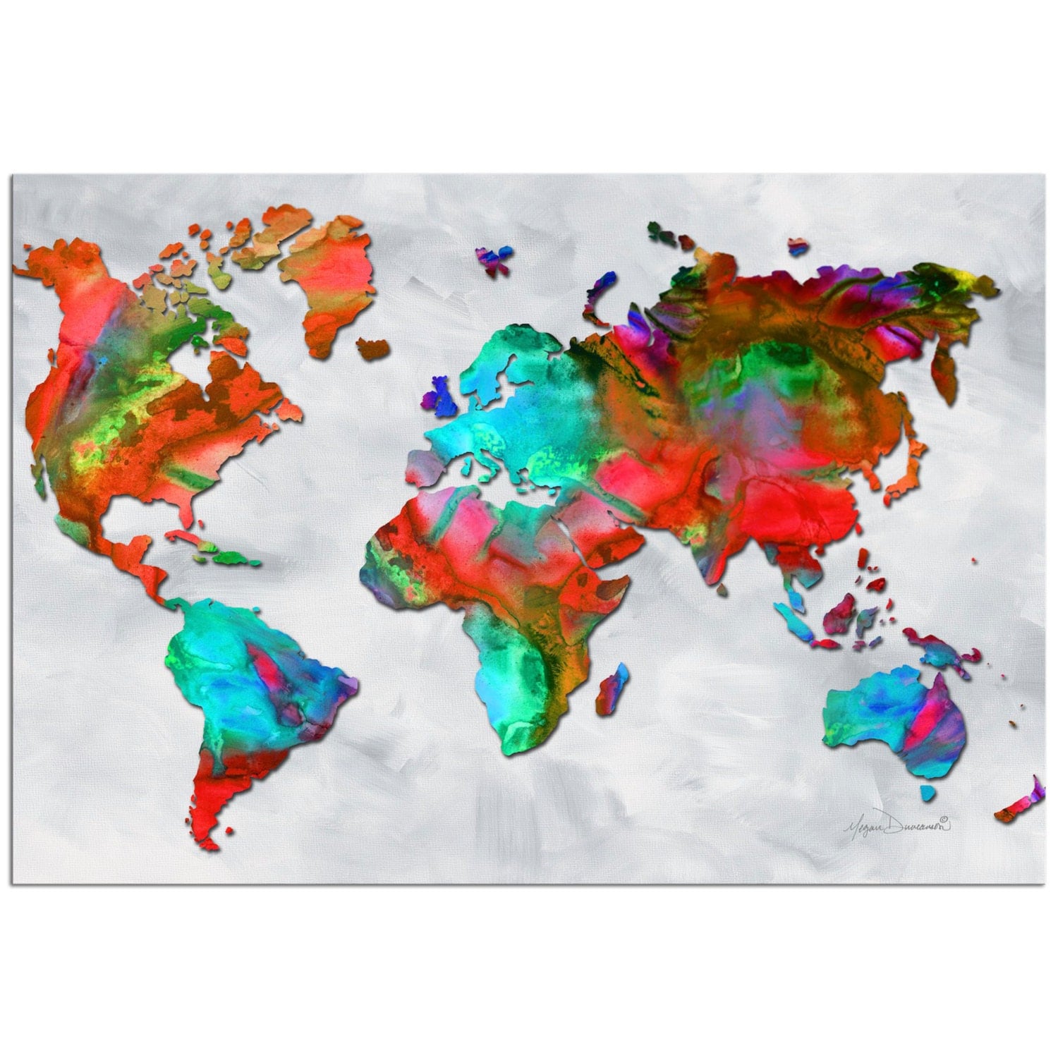 Colourful maps. Карта арт. Разноцветный дизайн карт. Abstract World Map.