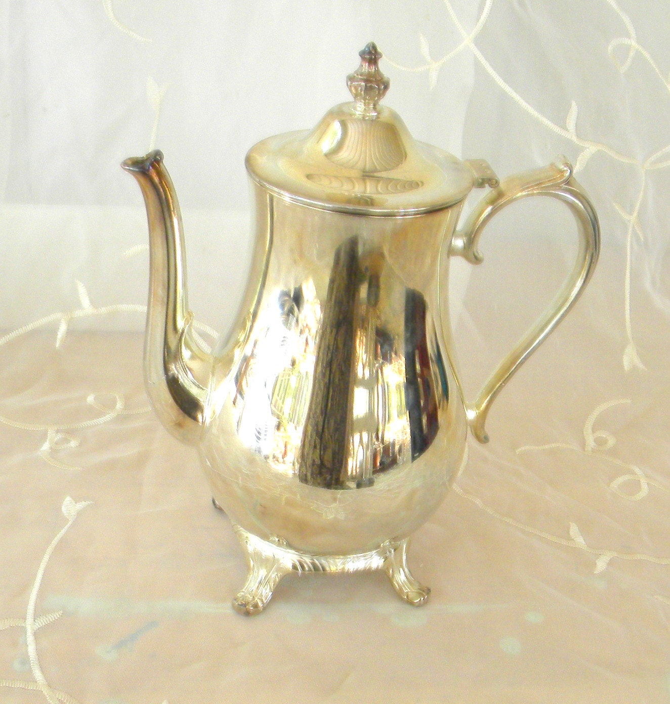 1960s Silver Plated Teapot International Silver Co Made in