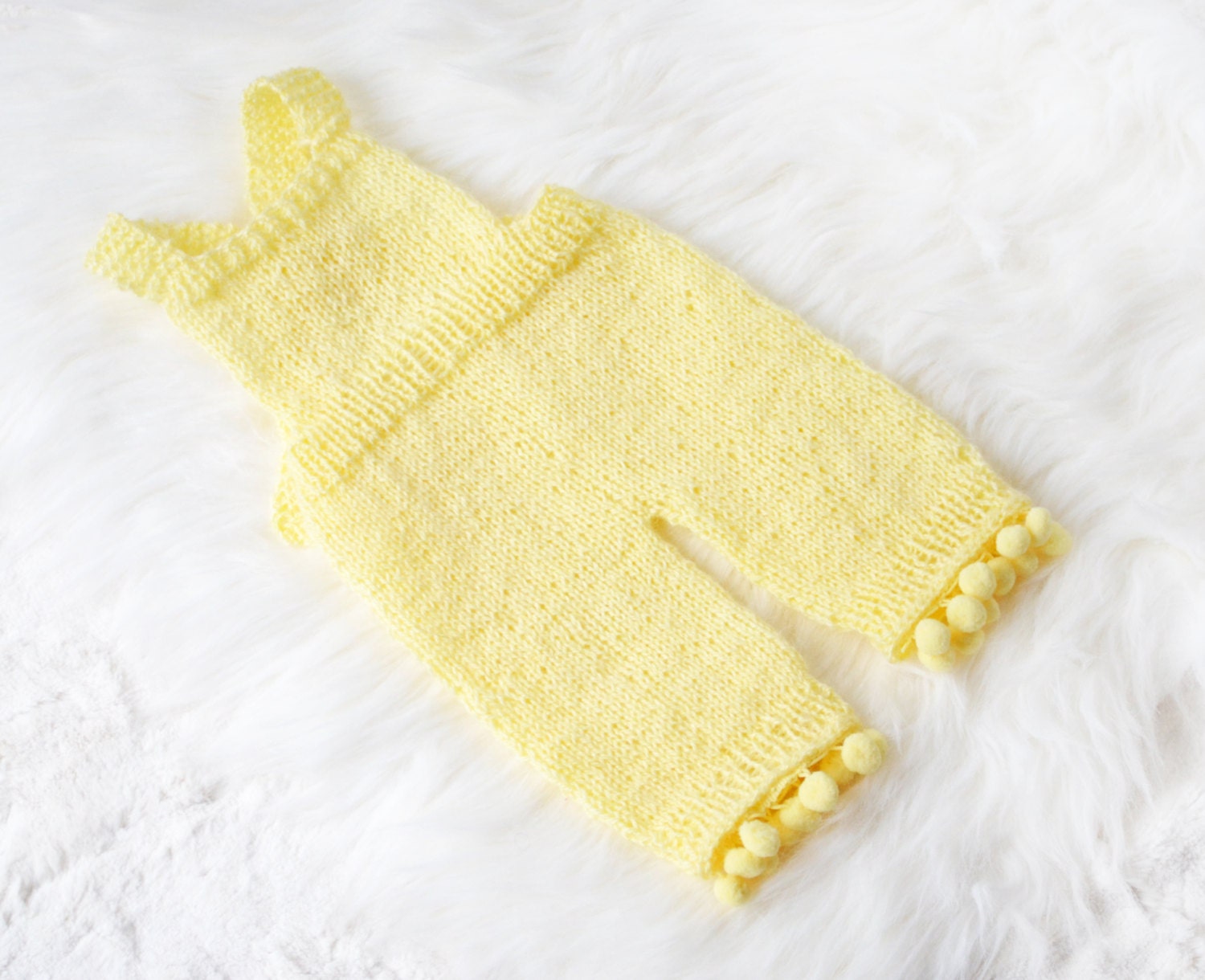 Bright Yellow Newborn Romper Newborn Prop by PrincessTaraCo