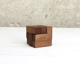 Wooden Puzzle Box, Toy Box, Wooden Games, Kids Gift, Learning Toy, Block Puzzle, Eco Friendly Toy, Small Cube Decor, Wooden Gift