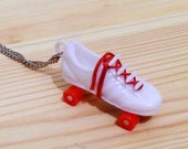Disco Rollerskate Charm Vintage 70s White