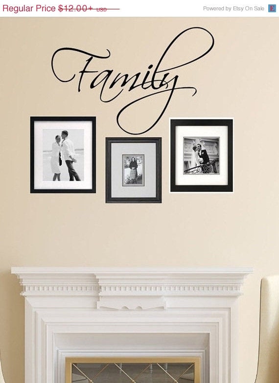Family Wall Decal Vinyl Wall Decor Family by ShopSimplyPerfect