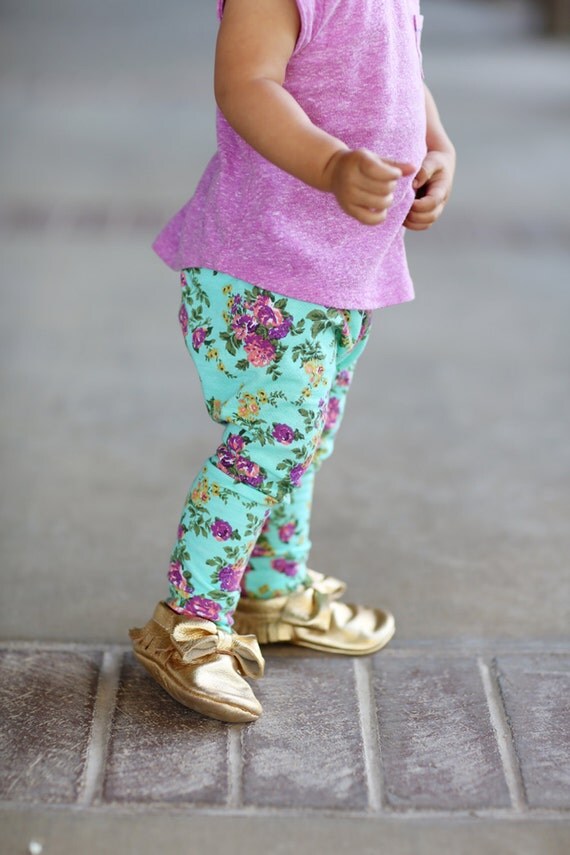 Floral Baby Leggings/ Leggings/ Baby Pants/ Toddler Leggings/