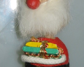 Vintage1950s Kurt S. Adler Santa bobble head Christmas kitsch