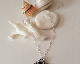 Antique Silver Evil Eye Layering Necklace
