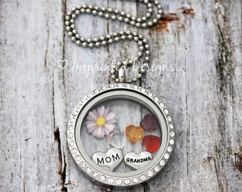 Grandmother Necklace That Can Be Added To Grandma Locket Floating