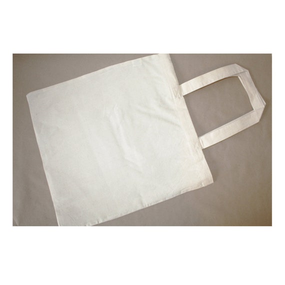 Unbleached Plain Cotton Canvas Tote Bag. DIY Great for Crafts ...