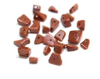 Goldstone Nuggets Assorted Sizes 4-10mm 24pcs